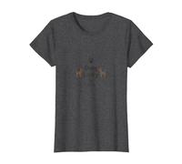 Dog Lady by Choice Proud Pet Owner Paw Print T-Shirt, Women, Dark Heather Grey, S