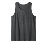 Dog Lady by Choice Proud Pet Owner Paw Print Tank Top, Men, Dark Heather Grey, S