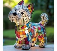 Dog Lamps Corgi Lamps Pug Lam p Shih Tzu Lam ps Schnauzer Lamp Dachshund La mp Stained Glass Dogs Lamp s, Series Art Night Light Cute Pet Dogs Themed LED Table Lamps Fun Gift for Dog Lovers (A)