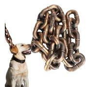 Dog Lea-sh Chain | Waterproof Large Dog Chain Lea-sh | Shock Absorbing Dog Lead Made Of Pla-stic, Dog Training Leashes, Simulated Iron Pet Chains Lea-sh For Cats Dogs