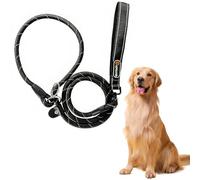 Dog Lead, 2 m Elastic Dog Lead, Bite Resistant Dog Lead, Bite Resistant Dog Lead, Adjustable Chest and Back Lead with Reflective Yarn