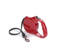 Dog lead Automatic Dog Leash Lead Red 3M 5M Retractable Nylon Extending Puppy Walking Leads(3M)