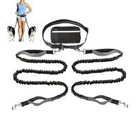 Dog Lead Cable,Reflective Dog Tie Out Cable for 2 Doggy | Nylon Heavy Duty Doggy Lead Reflective Recall Training Pet Supplies for Walking Camping Hunting