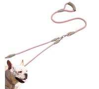 Dog Lead | Double Headed Nylon Rope | 4.92 FT Dogs Leads with Comfortable Handle - for Medium Large Sized Pet Puppy Outdoor Walking Training Jogging Running Hiking