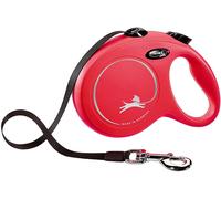 Dog Lead Flexi New Classic Tape L Red 5m 1-50kg (16ft 1-110lbs)