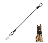 Dog Lead for Large Dogs, Classic Dog Leads, Dog Chain Lead Bite Resistant, 48 cm / 19 Inch Hunter Lead, Dog Lead Chew Proof, Chain Lead for Large and Small Dogs Training