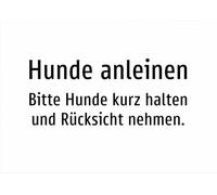 Dog Lead - Please Keep Dogs Short and Consideration - Sticker A2: 594 x 420 mm - Without Graphics, Text Only