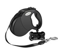 Dog Lead Retractable,5M Extendable Dog/Pet Leads/Leash with Waste Bag Dispenser and Poop Bags Extendable Tape Lead Belt for Dogs Pets Puppy up to 50KG/5m (110 lbs/16ft) 50kg-with waste bag Dispenser