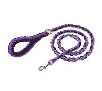 Dog Lead Ropes Suitable For Small Medium And Large Dogs, Equipped With Pet Walking Gear Gentle Control Tools And Comfortable Handles(Purple black,S)