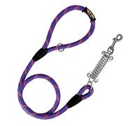 Dog Lead, Shock Absorber, Anti Pull, for Medium and Large Dogs, Made in Spain. 120cm. Violet with Pink
