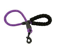 Dog lead Short Dog Leash Purple Rope 2Ft Strong Mountain Climbing Lead Reflective Training Leashes