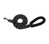 Dog Lead with Soft Padded Handle, 1.5M 2M 3M Strong Rope Reflective Dog Leash for Puppy, Small, Medium, Large Dogs (Black, 200cm)
