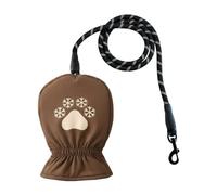 Dog Lead with Thermal Glove Waterproof Glove with Strap