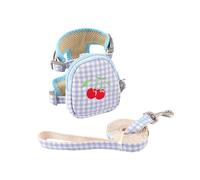 Dog Leads for Medium Dogs Pet Backpack Harness with Leash for Cat Small Dog Self Mini Back Pack Pocket Saddle Bags Puppy Bag with Training Leash Doggie Outdoor Travel Hiking Walking
