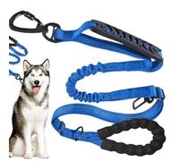 Dog Leads for Walking, 1.3 m No Pull Training Lead with Shock Absorbing Soft Handle, Adjustable Tractor Pet Supplies for Large Breed Dogs, Walking Leads for Dogs