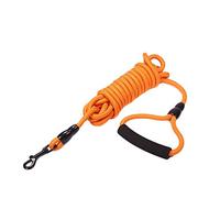 Dog Leads Long Training Leash 2M 3M 5M 10M Rope for Middle Size and Large Dogs for Tracking Retriever Recall Obedience Leash for Pets (5M, Orange 10mm for 40kg)