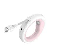 Dog Leads Rope Smart Leash Hands Free Anti-shock Walking LED Light Retractable UFO Pet(Pink)