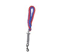 dog leads， Short Dog Leash Explosion Proof Medium Large Traction Hand Made Buffer(Red)