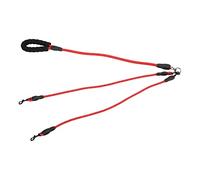 Dog leash, 360 ° rotation Reflecting drag line for dogs, padded handle length -adjustable hand leash dog, for walks, outdoor activities (2 heads)