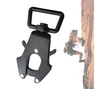Dog Leash Clasp, Pet Collar Clip, Swivel Frog Snap, Heavy-Duty Zinc Alloy Build, 300kg Tensile Strength, Ideal for Training Walking Climbing, 2.76x1.38 Inches Black 1pc