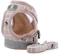 Dog Leash Dog Sling, Puppy And Cat Collar, Breathable Mesh Vest, Adjustable Small Dog Vest, Strap, And Pet Supplies Pet Leash(Pink,24-27cm)