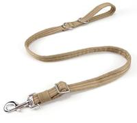 Dog Leash for Obedience Training and Easy to Use, Lightweight, Soft & Durable Adjustable and Easy to Clean for Small Medium Large Dog (Light Military Tan, 0.7M-1M*2.5CM)