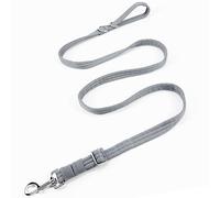 Dog Leash for Obedience Training and Easy to Use, Lightweight, Soft & Durable Adjustable and Easy to Clean for Small Medium Large Dog (Grey, 1.1M-1.8M*2.5CM)
