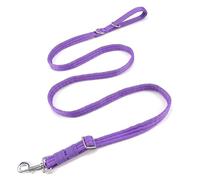 Dog Leash for Obedience Training and Easy to Use, Lightweight, Soft & Durable Adjustable and Easy to Clean for Small Medium Large Dog (Purple, 1.1M-1.8M*2.5CM)