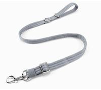 Dog Leash for Obedience Training and Easy to Use, Lightweight, Soft & Durable Adjustable and Easy to Clean for Small Medium Large Dog (Grey, 0.7M-1M*2.5CM)