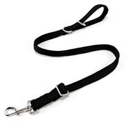 Dog Leash for Obedience Training and Easy to Use, Lightweight, Soft & Durable Adjustable and Easy to Clean for Small Medium Large Dog (Black, 0.7M-1M*2.5CM)