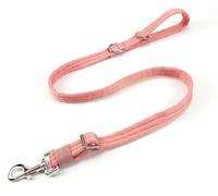 Dog Leash for Obedience Training and Easy to Use, Lightweight, Soft & Durable Adjustable and Easy to Clean for Small Medium Large Dog (Pink, 0.7M-1M*2.5CM)