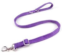 Dog Leash for Obedience Training and Easy to Use, Lightweight, Soft & Durable Adjustable and Easy to Clean for Small Medium Large Dog (Purple, 0.7M-1M*2.5CM)
