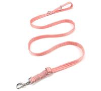Dog Leash for Obedience Training and Easy to Use, Lightweight, Soft & Durable Adjustable and Easy to Clean for Small Medium Large Dog (Pink, 1.1M-1.8M*2.5CM)