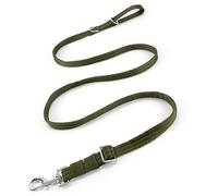 Dog Leash for Obedience Training and Easy to Use, Lightweight, Soft & Durable Adjustable and Easy to Clean for Small Medium Large Dog (Army Green, 1.1M-1.8M*2.5CM)