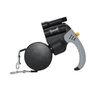 Dog Leash for Two - 19x17 cm ABS Body, Retractable Belt, Rotation Connector, Holder for Waste Bags | Hiking Training Running Park Travel Camping Course Urban Adventure Small Medium