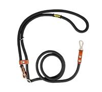 Dog Leash, Hands-Free, Adjustable, Handmade in Spain, for Small, Medium and Large Dogs. Black & Cognac.