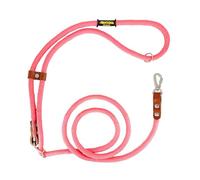 Dog Leash, Hands-Free, Adjustable, Handmade in Spain, for Small, Medium and Large Dogs. Pink & Cognac.