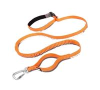 dog leash， Hands Free Bungee Dog Leash Reflective Stitches Carabiner For Medium Large Dogs,for pets(BEG29 with clamp,M)