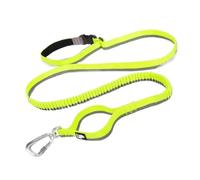 dog leash, Hands Free Bungee Dog Leash Reflective Stitches Carabiner For Medium Large Dogs,Hands Free(YELLLOW,M)