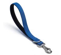 Dog Leash Heavy Duty Metal Hook,Reflective Training Lead,Nylon Traffic Padded Handle Short Dog Leashes. (Blue, 12")