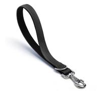 Dog Leash Heavy Duty Metal Hook,Reflective Training Lead,Nylon Traffic Padded Handle Short Dog Leashes. (Black, 12")
