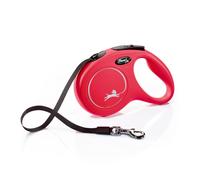 Flexi New Classic Tape Retractable Medium Red 5M Dog Leash/lead 1-25Kg