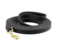 Dog Leash Long PVC Leashes Easy Clean Waterproof Walk Training Durable ，Compatible For Large Medium Small Dogs(Midnight Black,12M)