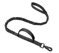 Dog Leash Military Tactical Dog Collar Leash Medium Large Dog Collars Lead For German Shepard Dog Walking Lead(Black Leash,L)