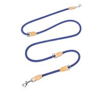 Dog Leash multifunctional 2.1M Generation Adjustable and Nylon For Large Hands Free Leash for 2 Dogs Universal(Blue)