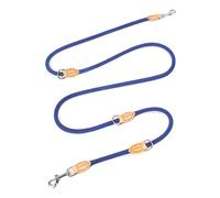 Dog Leash multifunctional 2.1M Generation Adjustable and Nylon For Large Hands Free Leash for 2 Dogs Universal(Blue)