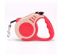 dog leash, New Leash For Big Dog Retractable Leash 5 Meters Hands Free Small Dog Leash Double Strap For Dogs,Hands Free(6-Red,W 1 x L 500 (CM))