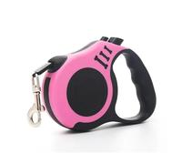 dog leash, New Leash For Big Dog Retractable Leash 5 Meters Hands Free Small Dog Leash Double Strap For Dogs,Hands Free(1-Pink,W 1 x L 500 (CM))