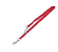 Nobby Plaited Dog Training Leash, 200 cm Length x 25 mm Width, Red
