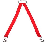 Dog Leash Nylon Pet Dog Coupler Leash Walking Lead Traction Rope For Two Dogs Collar Leading Puppy Leashes Pet Leash(Rosso,2.5 * 45cm)